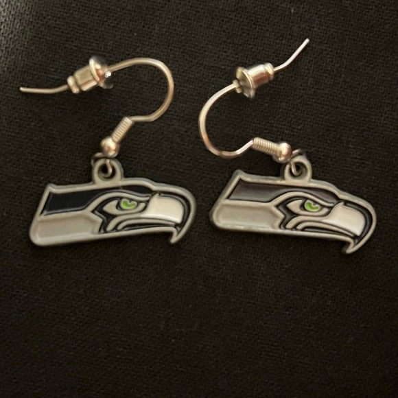 Seattle Seahawks Earrings - Picture 7 of 12